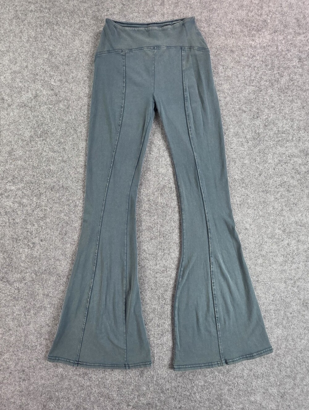 Urban Outfitters Out From Under Slate Green Aria Flare Pants Washed XS
